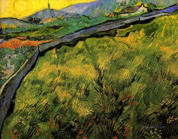 風景 Painting - 日の出の春の小麦畑 フィンセント・ファン・ゴッホの風景